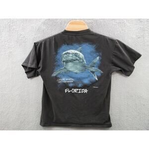 Vintage 90s Great White Shark Florida Wild Oats T Shirt Mens Large